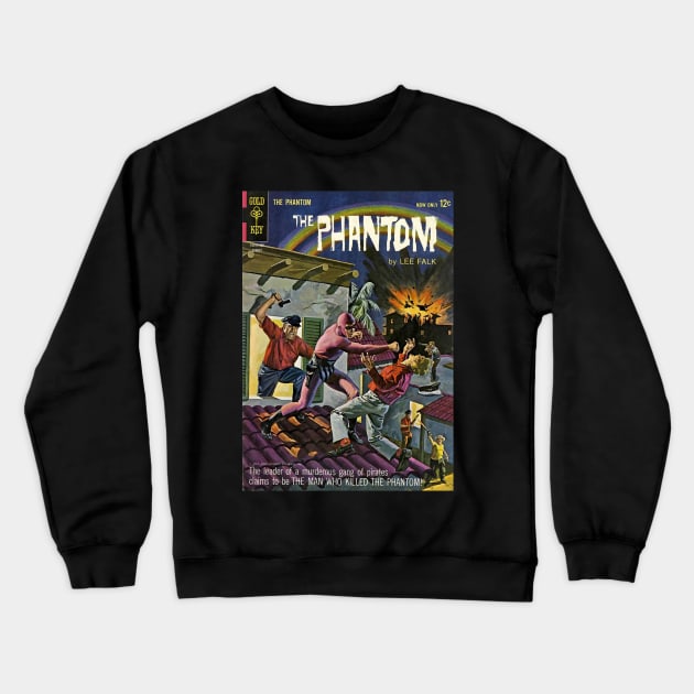 Gold Key The Phantom Comic Book Cover Crewneck Sweatshirt by Creative Bedouin